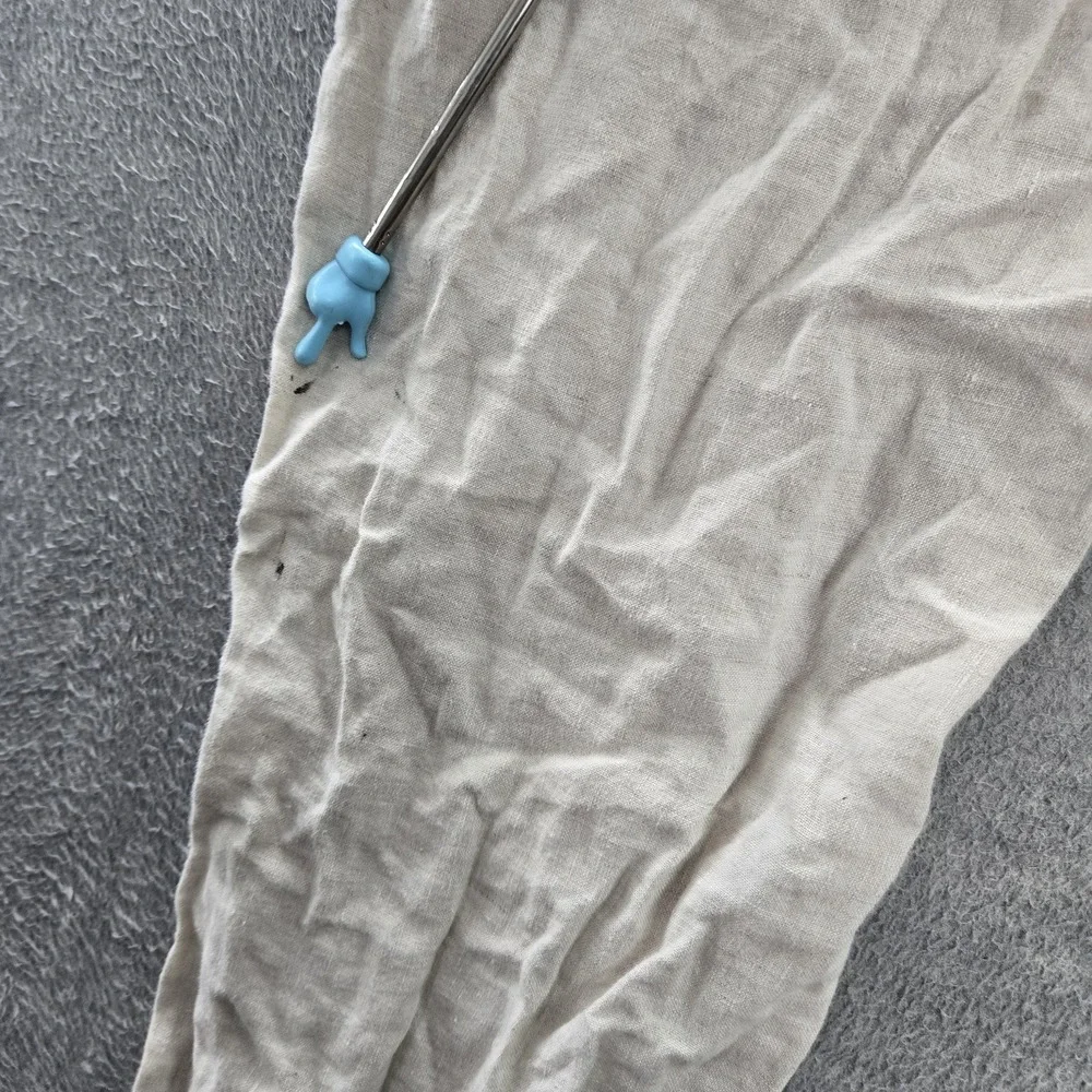 Tasso Elba Island Men Pants L Beige Linen Casual 29